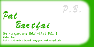 pal bartfai business card